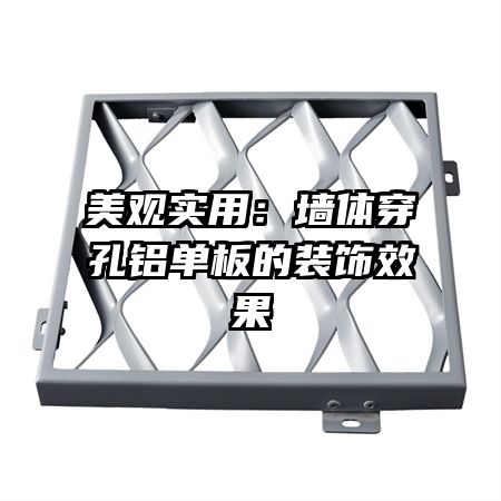 美观实用:墙体穿孔铝单板的装饰效果