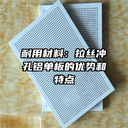 耐用材料:拉丝冲孔铝单板的优势和特点
